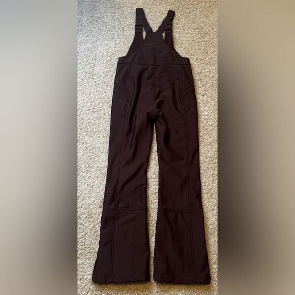 Halfdays Isabel Soft Shell Bib Pant Ski XS Waterproof Brown Spiked Cocoa - Picture 11 of 12